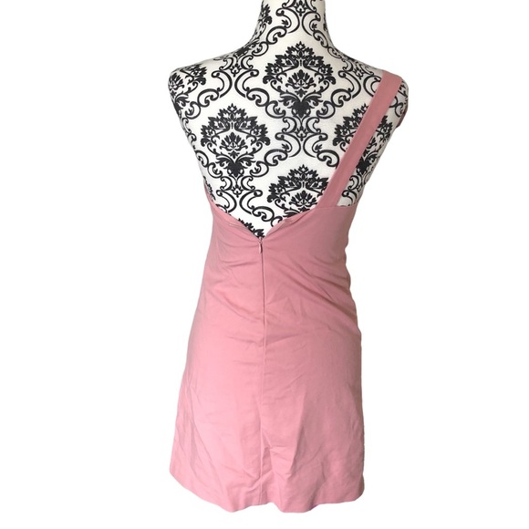 ZARA Pink One-Shoulder Aysmmetrical Mini Dress - Picture 7 of 7